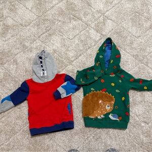 Two 4-5T Mini Boden boy Hoodie